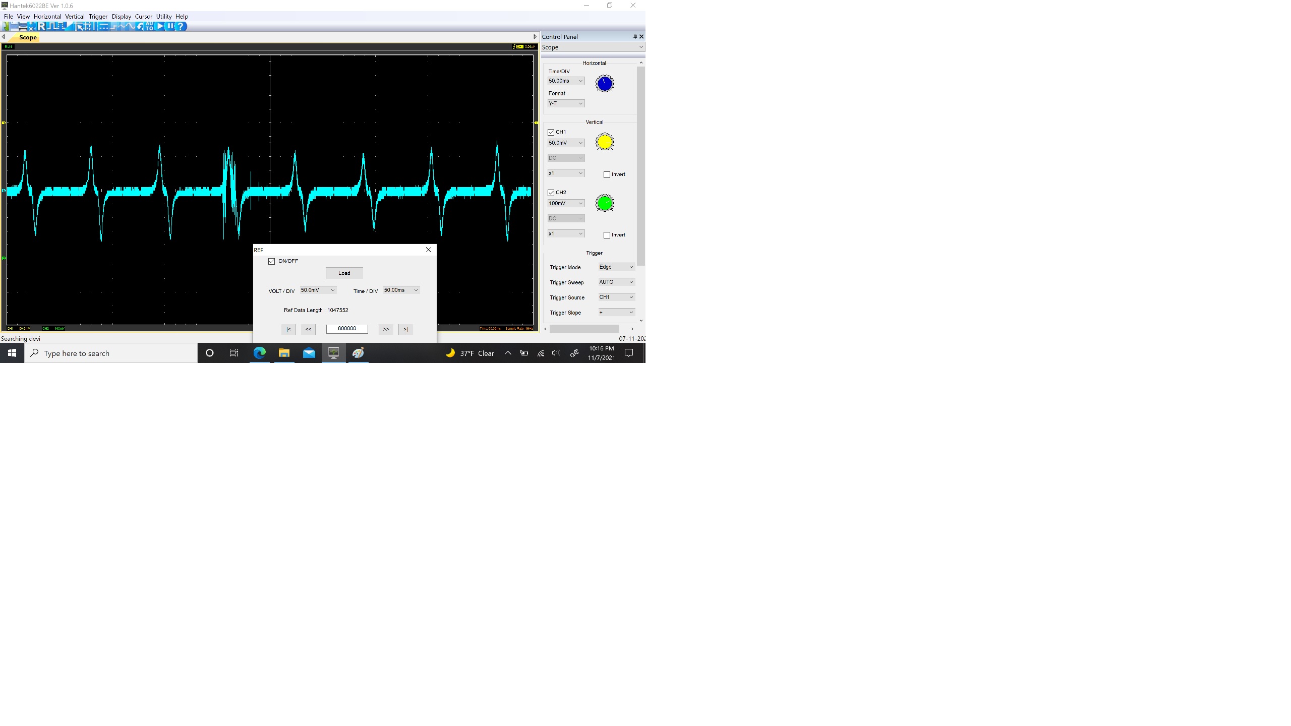 Mag waveform at sensor_20211107.jpg